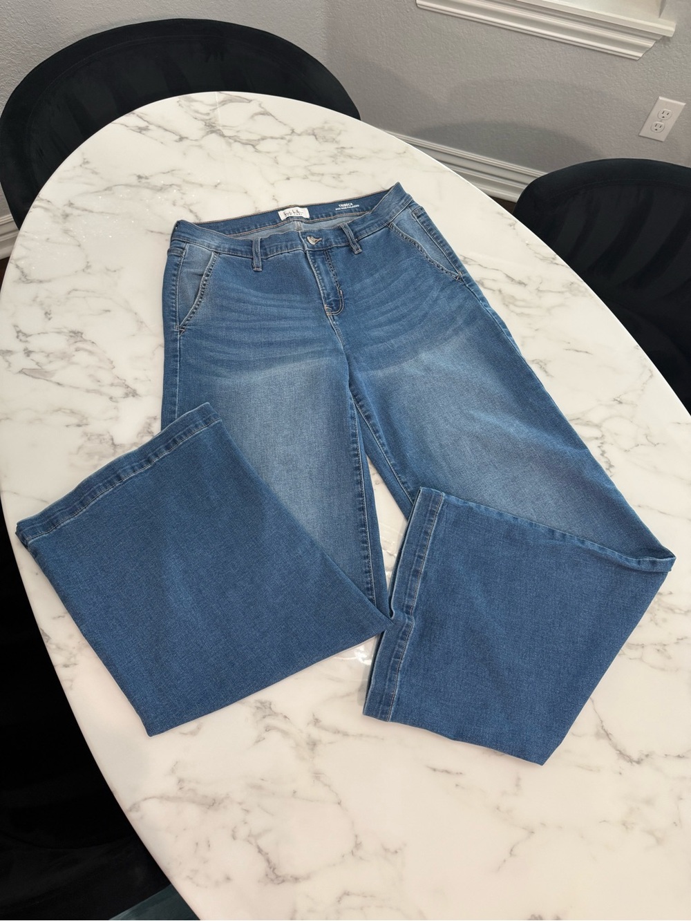 Nicole Miller Blue Flare Jeans